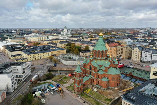 istock Helsinki city Finland aerial view 1499167769