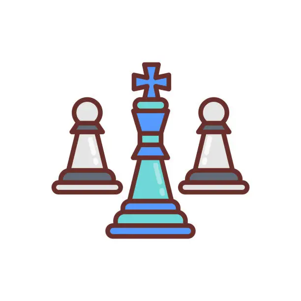 Vector illustration of Strategy games icon in vector. Logotype