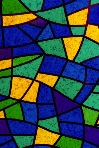 istock Multicolored stained glass mosaic. Abstract background for a design or screensaver 1499176407