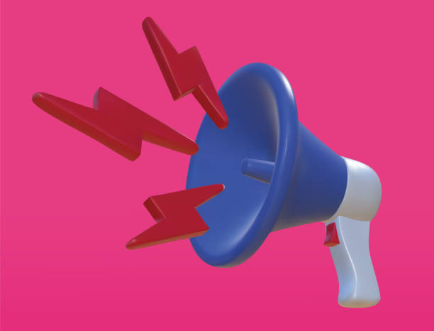 istock Megaphones realistic on background. Design Template, Banner, Web. Speaker Sign. Announcement, Attention Concept. vector illustration 1499179163