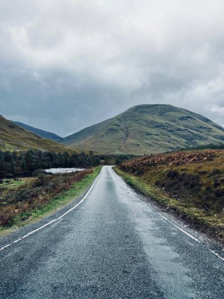 istock Empty mountain road in Glencoe in Scotland 1499179713
