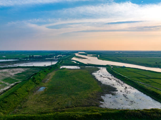 istock Wetlands and rivers at sunset 1499182348