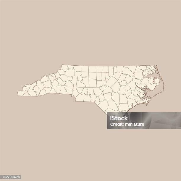 Abstract Nc State North Carolina Map Stock Illustration - Download Image Now - Abstract ...