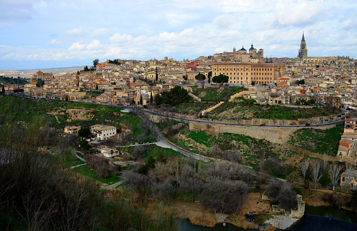 The ancient city of Toledo Spain in Winter
