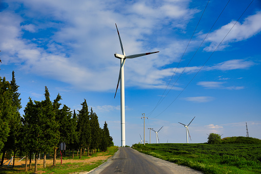 Wind energy generation in beautiful landscapes
