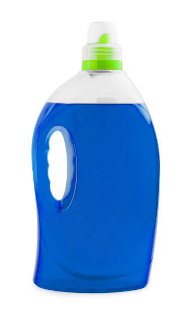 istock Blue liquid soap or detergent in a plastic bottle 1499189474