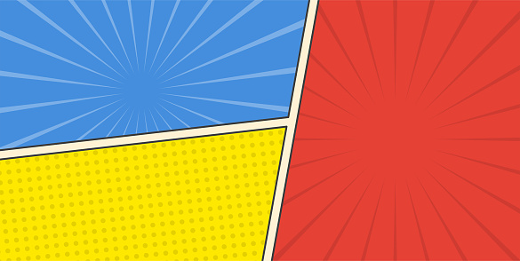 Solid Color Comic Background Vector Abstract Comic Page Color Comic Background Stock Illustration ...