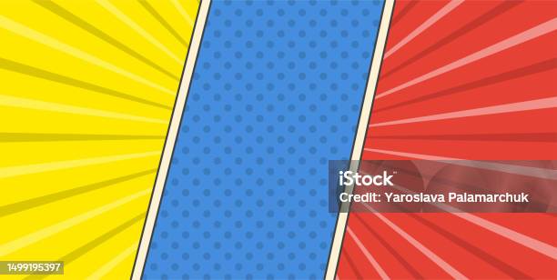 Solid Color Comic Background Vector Abstract Comic Page Color Comic Background Stock Illustration ...