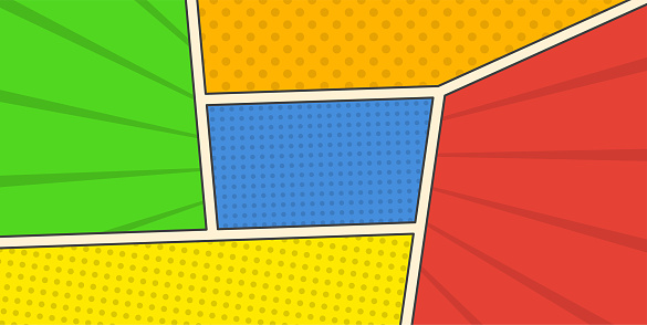 Solid Color Comic Background Vector Abstract Comic Page Color Comic Background Stock Illustration ...