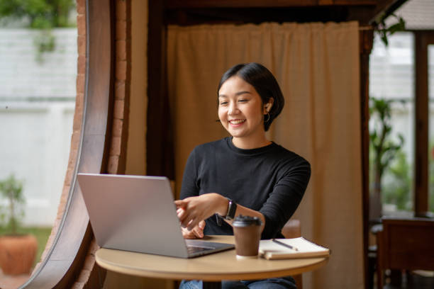 istock Online meeting on labtop. 1499205844