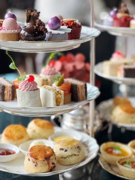 istock British afternoon tea: sandwiches, scones, pastries and cakes 1499210164
