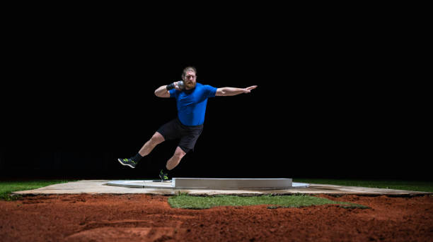 istock Athlete Throwing Shot Put Ball 1499212105