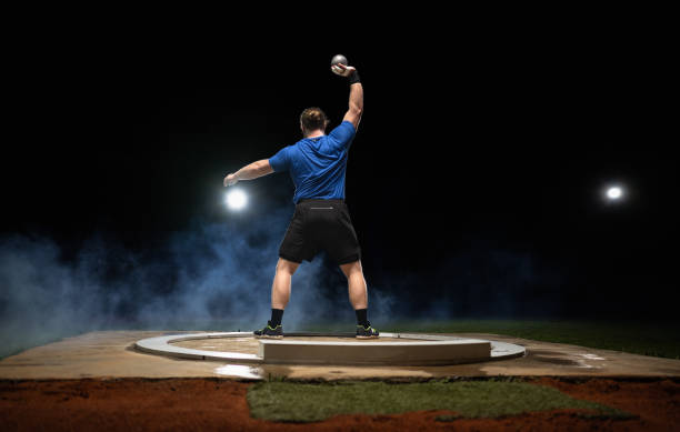 istock Athlete Throwing Shot Put Ball 1499212106