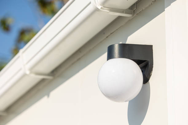 istock Outdoor lighting lamp downlight wall mount modern dome ball design for office building. 1499212799