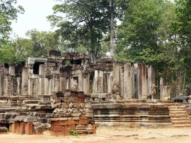 BayonTemple, Siem Reap Province, Angkor's Temple Complex Site listed as World Heritage by Unesco in 1192, built by King Jayavarman VII between XIIth and XIIIth Century, Cambodia