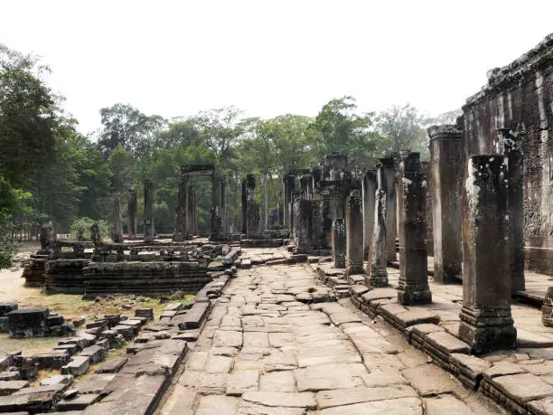 BayonTemple, Siem Reap Province, Angkor's Temple Complex Site listed as World Heritage by Unesco in 1192, built by King Jayavarman VII between XIIth and XIIIth Century, Cambodia