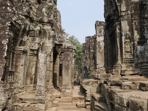 BayonTemple, Siem Reap Province, Angkor's Temple Complex Site listed as World Heritage by Unesco in 1192, built by King Jayavarman VII between XIIth and XIIIth Century, Cambodia