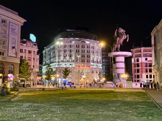 Macedonia- Skopje by night - Macedonia Place