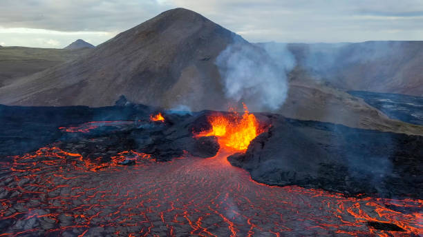 istock Ariel view of Volcano eruption 1499238548