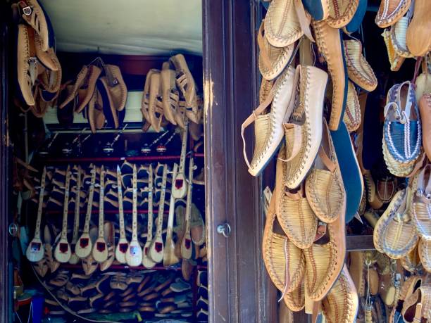istock Macedonia - Skopje - old bazaar- handmade shoes 1499244689
