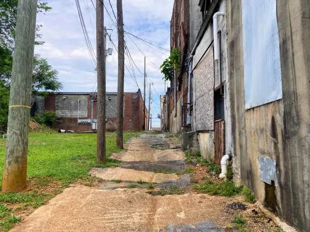 Alley in Talladega, Alabama