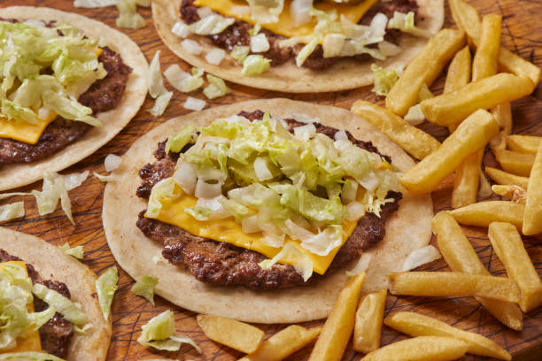 istock Preparing The Viral Big M Smash Burger Taco 1499246713