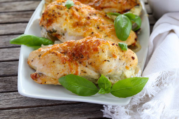 istock chicken breast stuffed with cheese crusty topping 1499247521