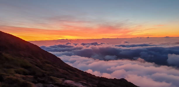 istock Moving up the volcano Mt. Pico at sunrise 1499248188