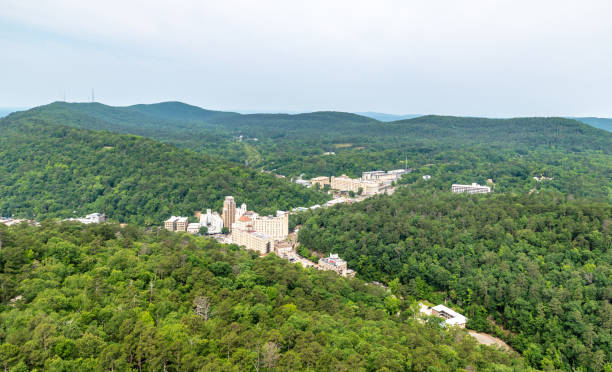 istock Aerial view over Hot Springs, Arkansas 1499249791