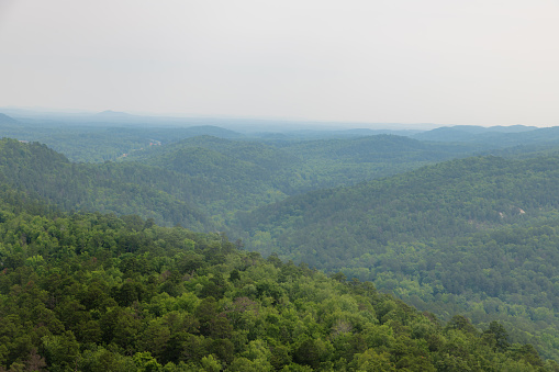 Wooded mountains of Hot Springs National Park