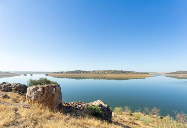 istock Panoramic view of swamp located in Alange, Extremaruda, Spain 1499256597