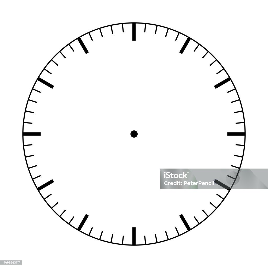 Clock Face Clock Dial Empty Mechanical Watch Face Without Arrows And