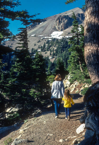 istock Lassen Volcanic NP - Mount Lassen - On Mountain Trail Vertical - 1983 1499266557