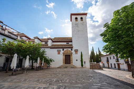 San Miguel Bajo Church at Albaicin district - Granada, Andalusia, Spain