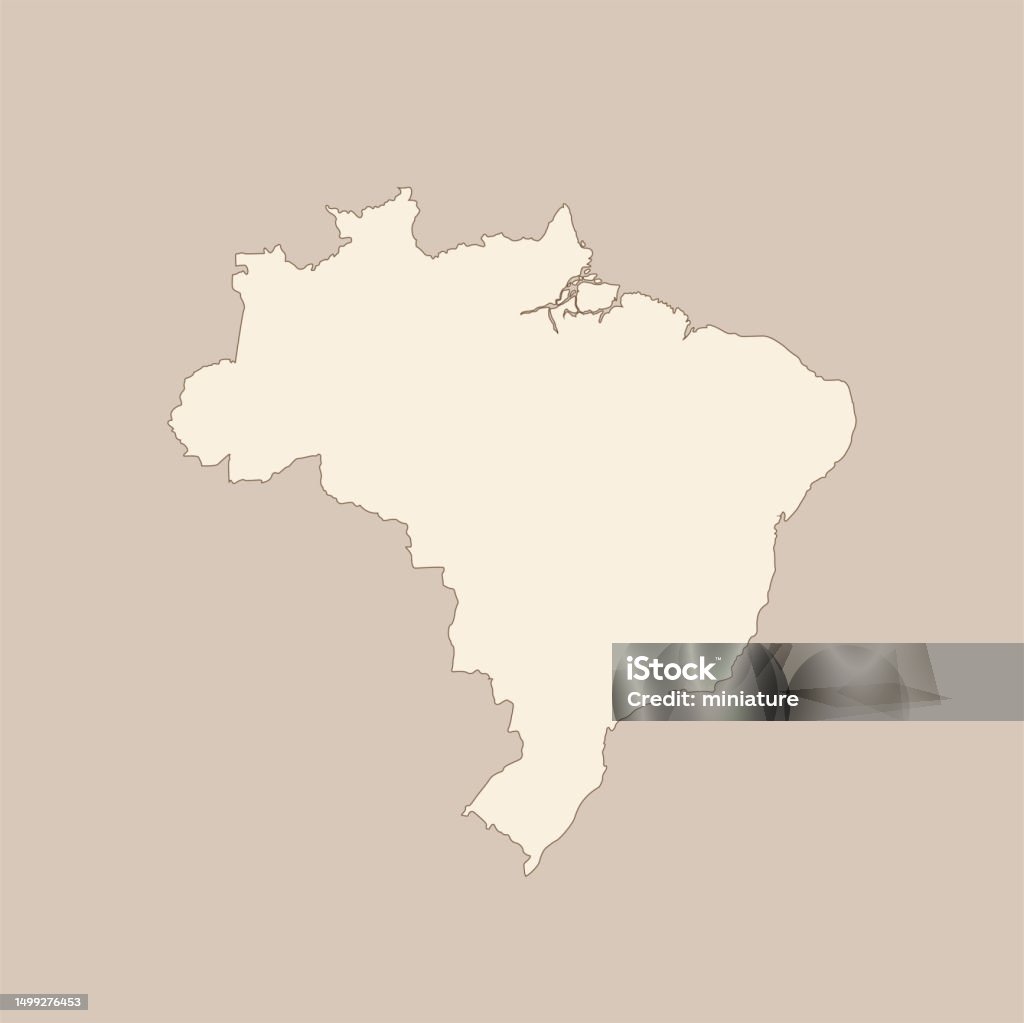 Brazil Map Ploting Brazil Map Stock Illustration - Download Image Now - Backgrounds, Black ...