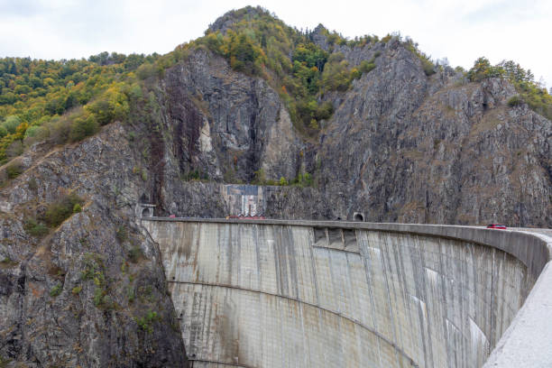 istock Hydropower construction, waterworks Dam Vidrau on Transfagarash highway 1499282655