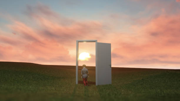 istock Calm spaces. Mysterious meadow passage. kid 1499294088