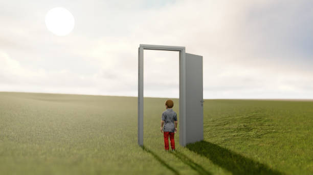 istock Calm spaces. Mysterious meadow passage. kid 1499294090