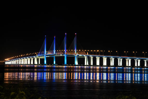 istock Penang Bridge light up during night indicating good tourism in Malaysia 1499308748