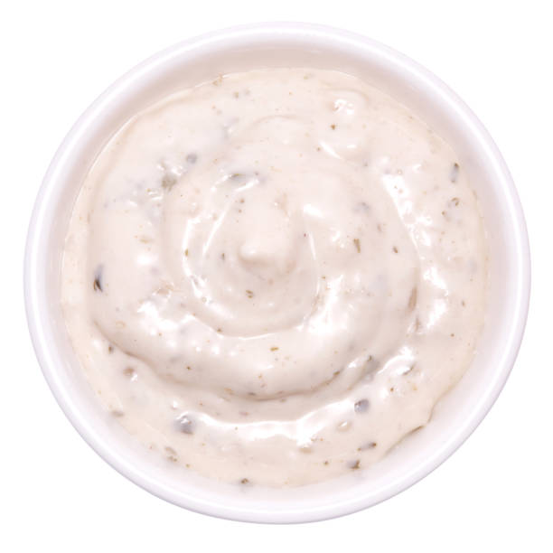 istock tartar creamy sauce in white ceramic bowl isolated on white background 1499309059