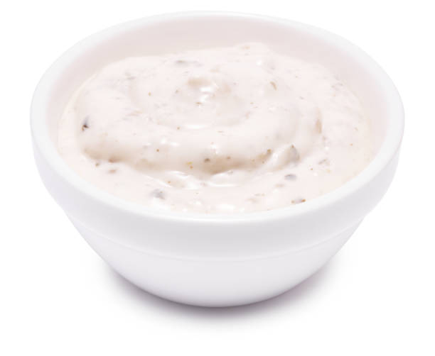 istock tartar creamy sauce in white ceramic bowl isolated on white background 1499309071