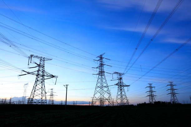 istock Pylons, high voltage pylons in the evening 1499312603