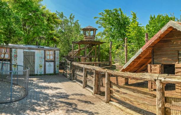 Odessa, Ukraine 06.06.2023. Public Eco park New Vasyuki in Odessa, Ukraine, on a sunny summer day