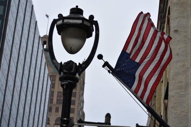 istock American flag waving on windy day 1499365867