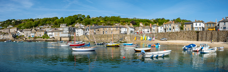Boats in the Harbour at High Tide
