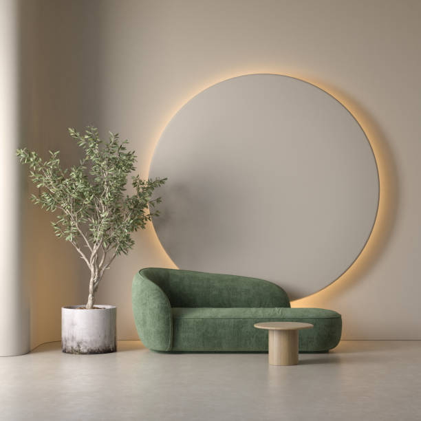 istock Modern style conceptual interior room 3d illustration 1499375458