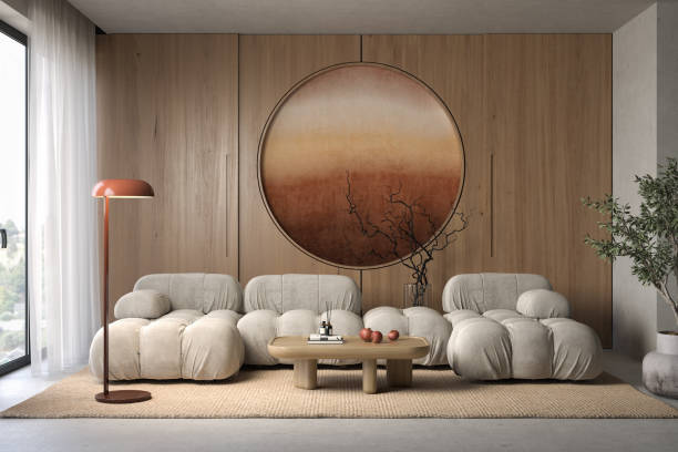 istock Japandi style conceptual interior room 3d illustration 1499375465