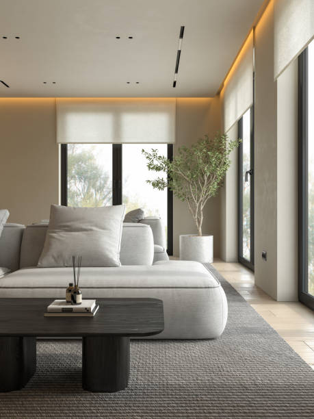 istock Modern style conceptual interior room 3d illustration 1499375486