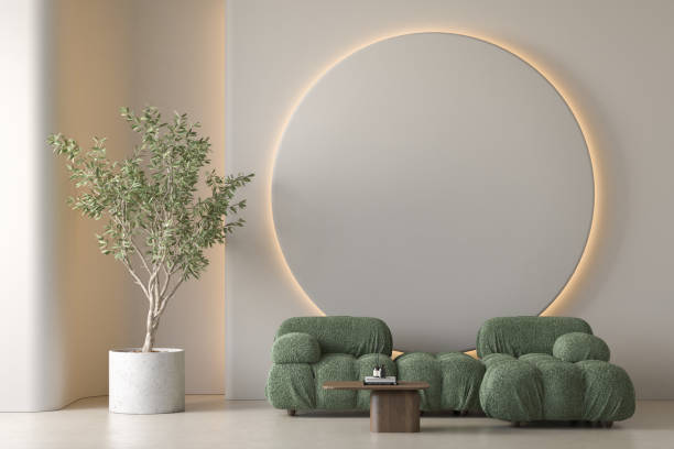 istock Modern style conceptual interior room 3d illustration 1499375606
