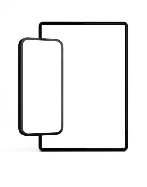istock Smartphone with Digital Tablet Mockup Isolated on White Background 1499379586